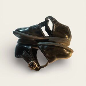 Gymboree BLACK PATENT Mary Janes Toddler Size 4